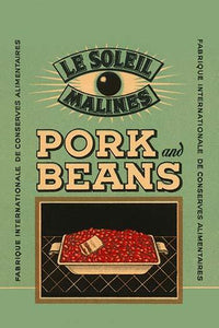 Vintage American Pork and Beans Label Poster Print