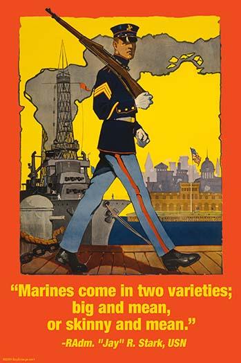 Marines Come in Two Varieties Poster Print by Wilbur Pierce