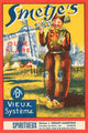 Traditional Dutch Jenever liquor label poster print featuring a man in traditional attire in front of a windmill.