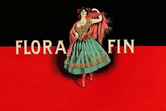 Elegant Cuban woman cigar box label poster print