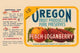 Oregon Fruit Products Peach-Loganberry Jelly Label Poster Print