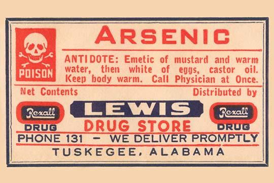Poison! medical use bottle label vintage poster print