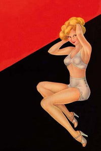 Vintage Pin-Up Girl Vegetable Crate Label Poster Print