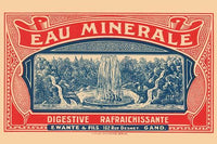 Mineral Water Poster Print - E. Wante & Fils Company Label