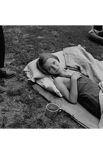 Sick Migrant Child Poster Print by Dorothea Lange, Yakima Valley
