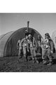 Tuskegee Airmen exiting the parachute room poster print from March 1945.