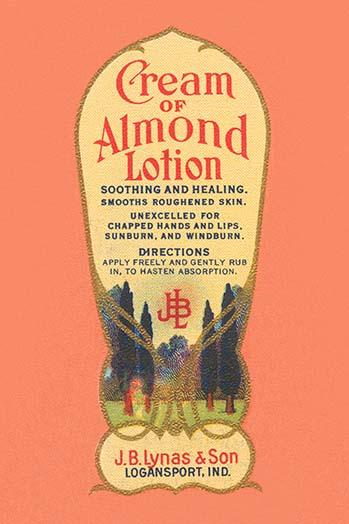 Soothing Skin Remedy Bottle Label Poster Print showcasing vintage design.