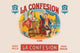 La Confession Clubs Cigar Box Label Poster Print featuring the phrase 'I confess it to be the finest I ever smoked'.
