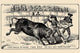 Spanish Bullfight Poster Print depicting two matadors in action.