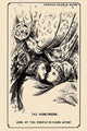 Hidden Future Couples Puzzle Poster Print from a vintage trade card, showcasing a husband and wife.