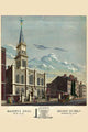Masonic Hall Philadelphia Vintage Art Poster Print by Tholey