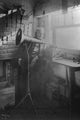 Thomas Edison listening to phonograph poster print