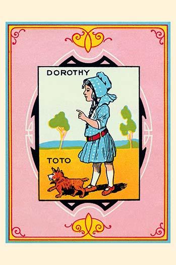 The Wizard of Oz 1921 Board Game Instruction Manual Back Cover Poster Print by John R. Neill