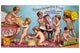 Victorian trade card advertisement poster featuring cherubs packing pills.