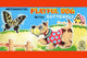 Vintage poster print of a wind-up terrier chasing a butterfly.