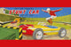Fancy Stunt Car Tin Toy Box Poster Print featuring a pop-up man.