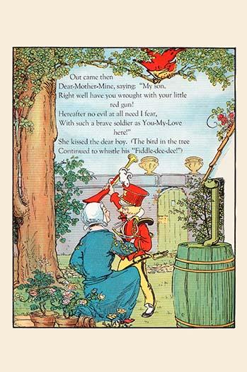 Fiddle Dee Dee children's story poster print by Eugene Field