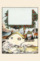 Sleepy Town by the Ocean Poster Print, serene coastal art