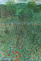Garden Landscape poster print by Gustav Klimt, vintage art reproduction
