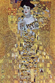 Portrait of Adele Bloch-Bauer Poster Print by Gustav Klimt, showcasing intricate details and golden hues.