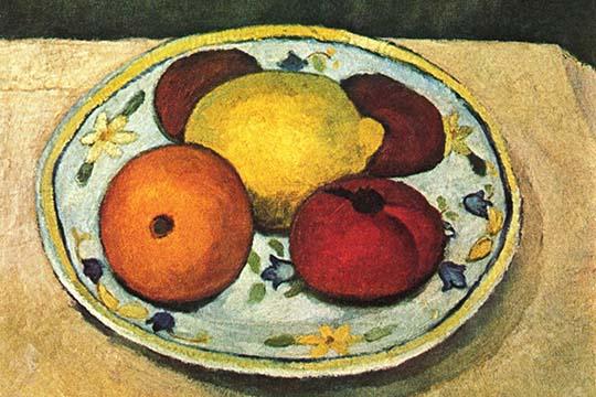 Fruit Still Life on the Kitchen Table Poster Print by Paula Modersohn-Becker