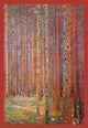 Trees in a Forest Vintage Art Print by Gustav Klimt.