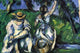 Two Ladies Picking Fruit from a Tree Poster Print by Paul Cézanne