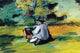 Seated Paul Cezanne Art Poster Print showcasing classic art style.