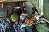 Still Life with Eggplant Art Print by Paul Cézanne