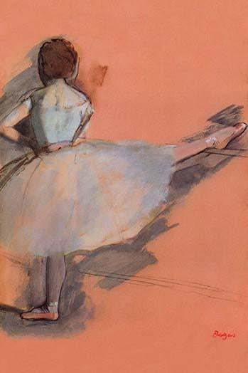 Ballet Dancer Poster Print by Edgar Degas showcasing vintage art