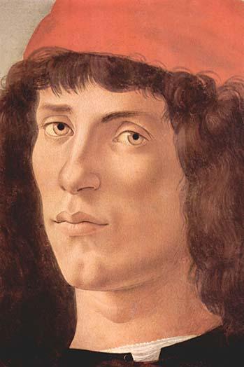 Portrait of a Young Man with Red Cap Poster Print by Sandro Botticelli