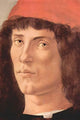 Portrait of a Young Man with Red Cap Poster Print by Sandro Botticelli