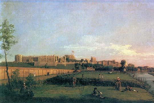 Windsor Castle Poster Print by Canaletto, vintage art reproduction