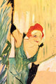 Actress Greets the Audience Poster Print by Toulouse-Lautrec showcasing vintage theater art.