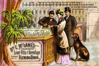 Victorian Medical Trade Card Poster Print featuring McLane Liver Pills