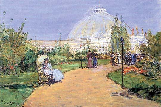 House of Gardens Poster Print by Frederick Childe Hassam