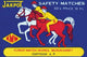 Horse Racing Jockeys Vintage Match Label Poster Print