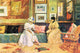 A Friendly Call poster print by William Merritt Chase, showcasing Impressionism