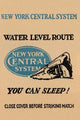 Vintage New York Central Railroad Matchbook Cover Advertising Poster Print