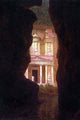 Petra Poster Print by Frederic Edwin Church featuring ancient rock-cut architecture
