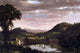 Landscape of New England with Mill House and Pond Poster Print by Frederic Edwin Church