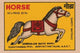 Pegasus match label poster print showcasing vintage branding art.