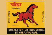 Pegasus Match Label Poster Print showcasing vintage design.