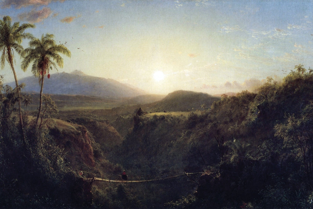 Scene in the Andes Poster Print by Frederic Edwin Church, vintage art reproduction