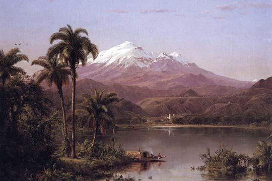 Palms in the Amazon Jungle Poster Print by Frederic Edwin Church