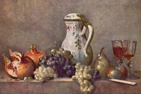 Still Life with a Porcelain Jug Poster Print by Jean Chardin
