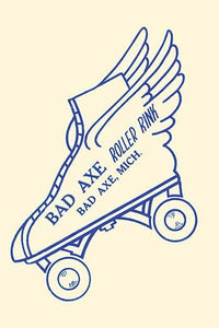 Bad Axe Roller Rink Vintage Sticker Poster Print