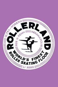Vintage Rollerland Indianapolis Stickers Poster Print