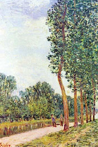Tree Lined Avenue in the Countryside art print by Alfred Sisley