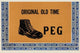 Old Boot Cigar Box Label Poster Print featuring a whimsical logo